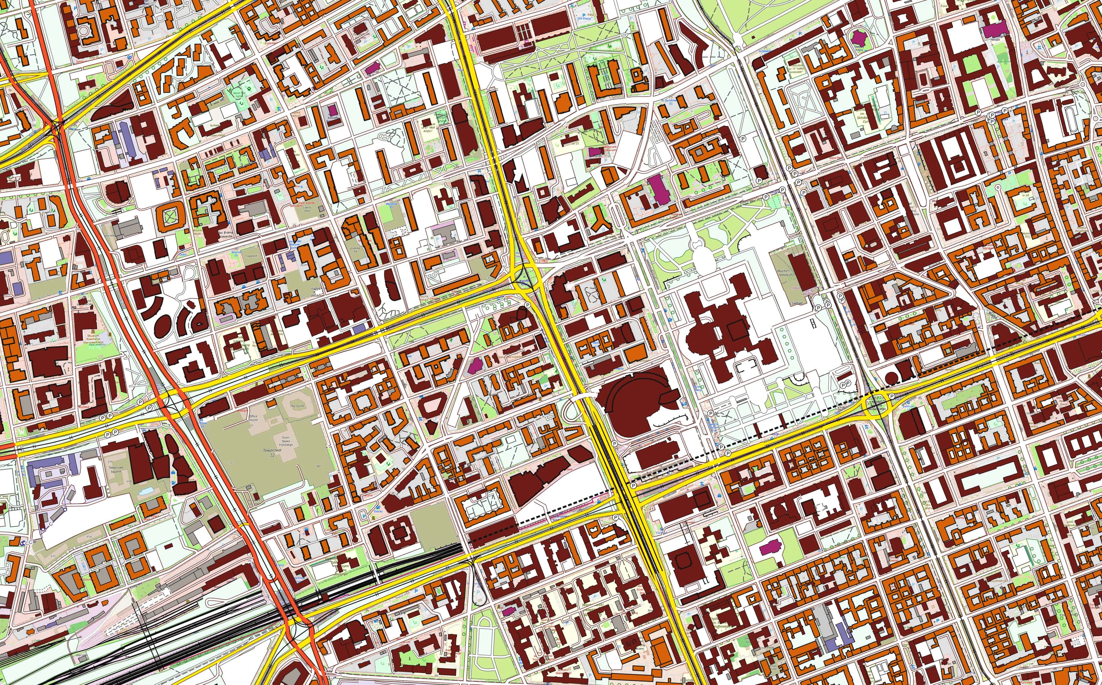 wizualizacja bazy danych obiektów topograficznych