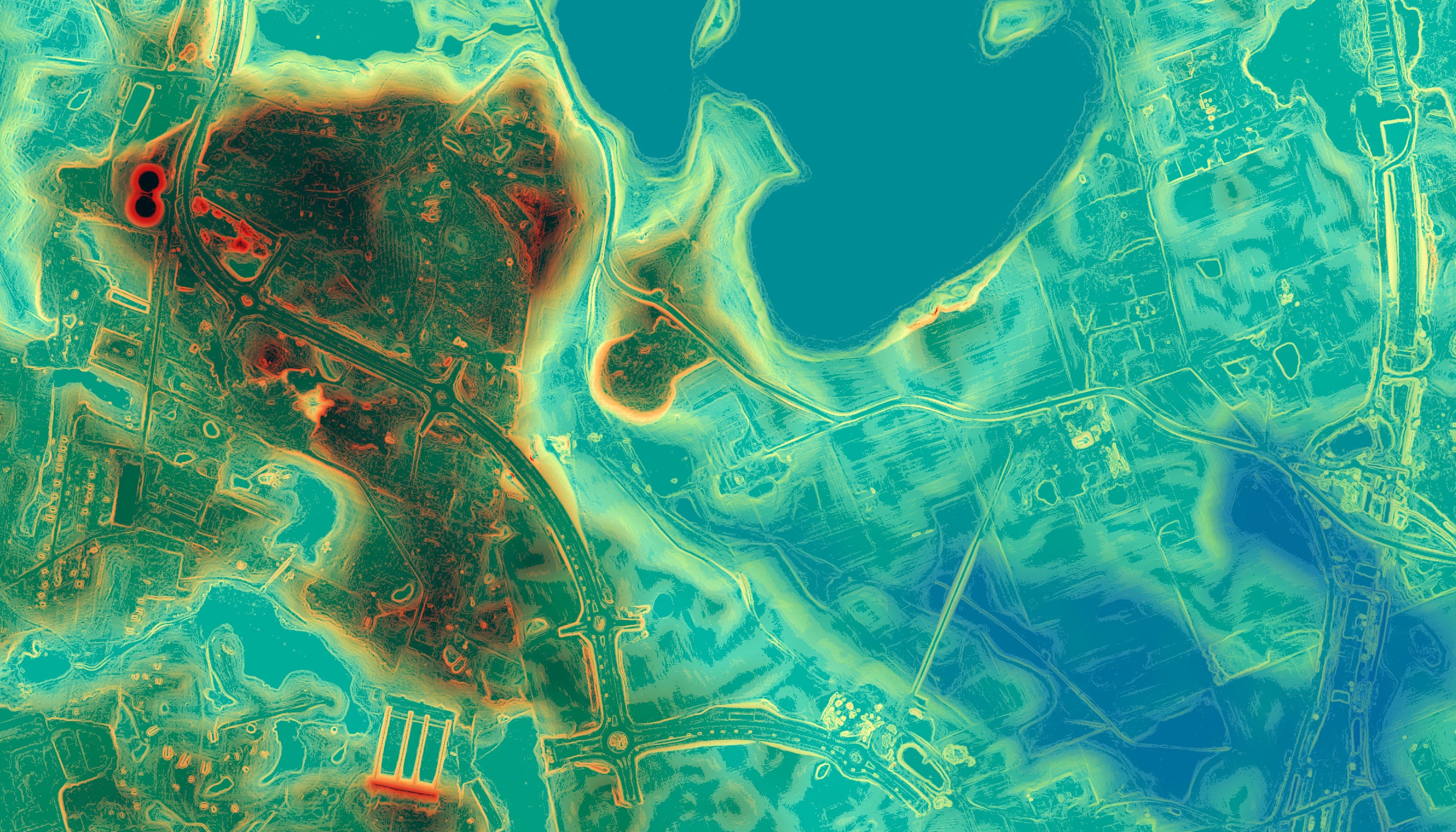 mapa nachylenia terenu